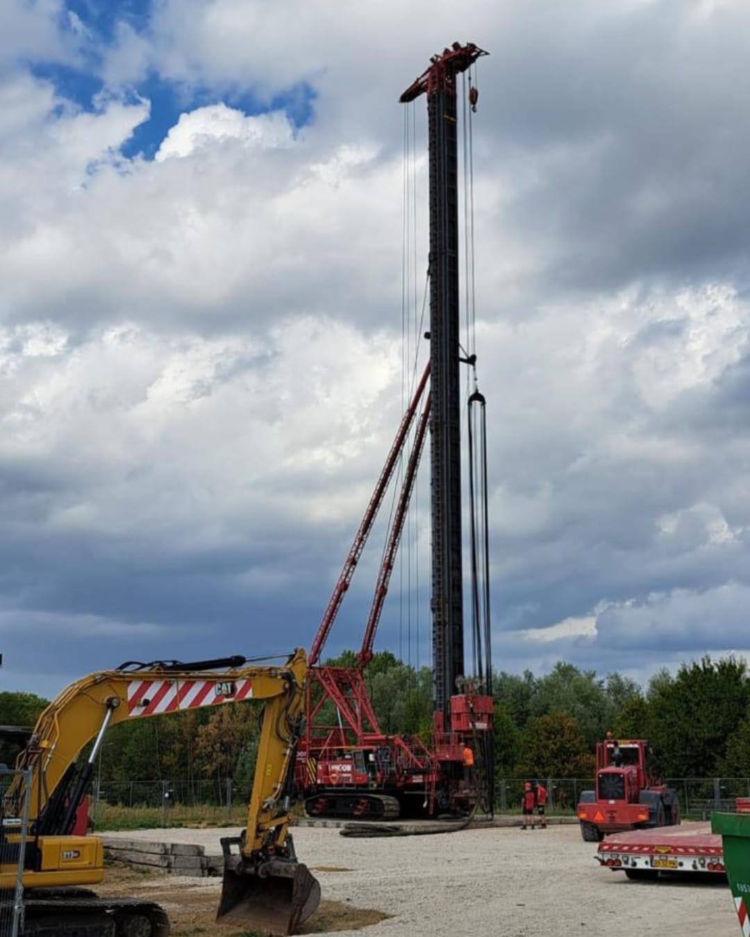 Boren voor fundering