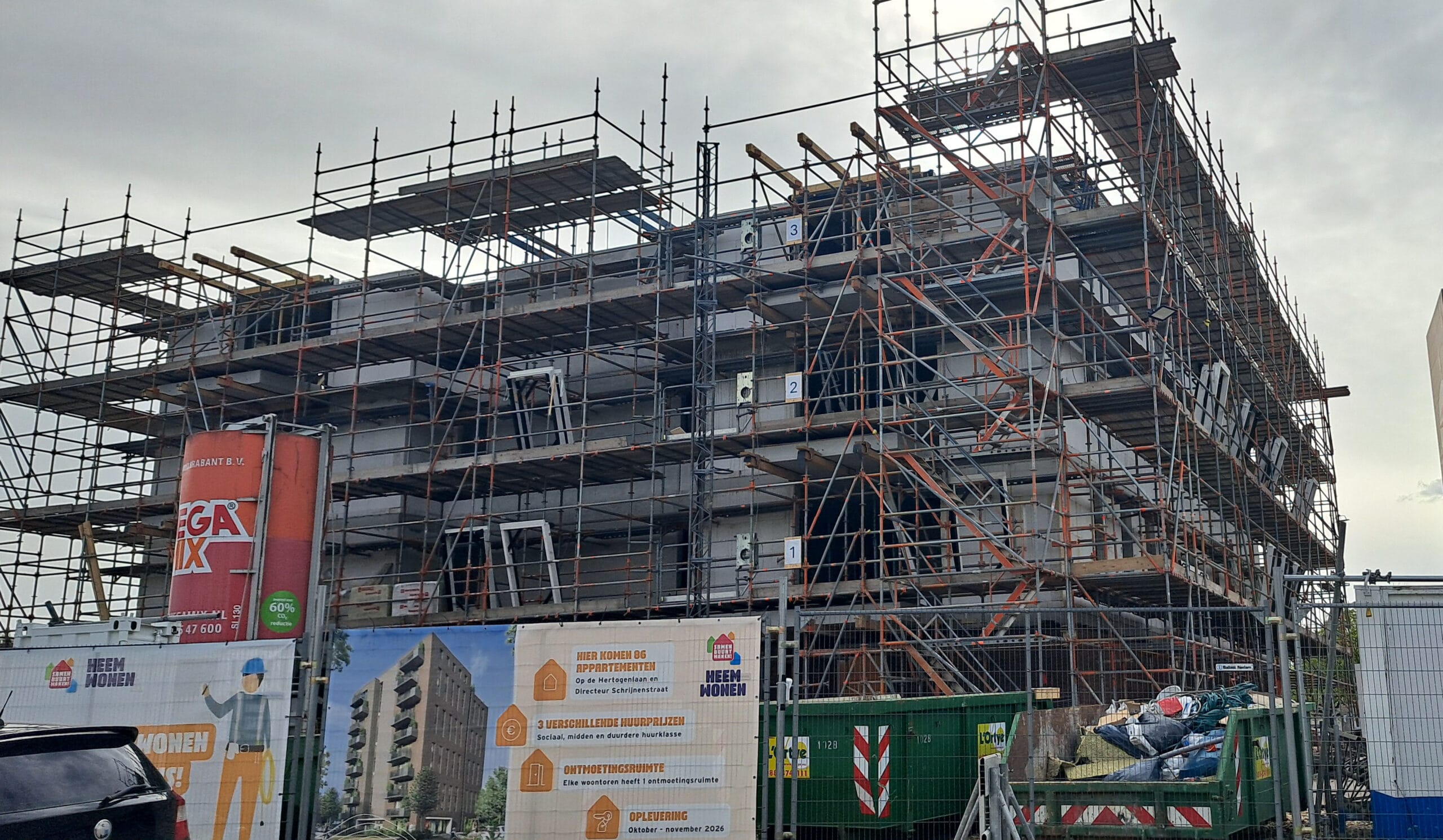 Bouw hertogenlaan Rolduckerveld